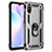 Custodia Silicone e Plastica Opaca Cover con Magnetico Anello Supporto MQ3 per Xiaomi Redmi 9A