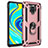 Custodia Silicone e Plastica Opaca Cover con Magnetico Anello Supporto MQ3 per Xiaomi Redmi Note 9 Pro Max