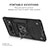 Custodia Silicone e Plastica Opaca Cover con Magnetico Anello Supporto MQ4 per Google Pixel 6 Pro 5G