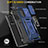 Custodia Silicone e Plastica Opaca Cover con Magnetico Anello Supporto MQ4 per Samsung Galaxy A52 4G
