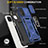 Custodia Silicone e Plastica Opaca Cover con Magnetico Anello Supporto MQ4 per Samsung Galaxy M12