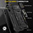 Custodia Silicone e Plastica Opaca Cover con Magnetico Anello Supporto MQ4 per Xiaomi Redmi 9A