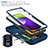 Custodia Silicone e Plastica Opaca Cover con Magnetico Anello Supporto MQ5 per Samsung Galaxy A52 4G
