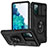 Custodia Silicone e Plastica Opaca Cover con Magnetico Anello Supporto MQ5 per Samsung Galaxy S20 FE 4G
