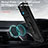 Custodia Silicone e Plastica Opaca Cover con Magnetico Anello Supporto MQ6 per Samsung Galaxy A12 5G