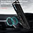 Custodia Silicone e Plastica Opaca Cover con Magnetico Anello Supporto MQ6 per Samsung Galaxy A32 4G