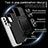 Custodia Silicone e Plastica Opaca Cover con Magnetico Anello Supporto MQ7 per Samsung Galaxy A23 4G