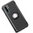 Custodia Silicone e Plastica Opaca Cover con Magnetico Anello Supporto per Huawei P30 Pro New Edition Nero