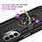 Custodia Silicone e Plastica Opaca Cover con Magnetico Anello Supporto per Motorola MOTO G52