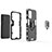 Custodia Silicone e Plastica Opaca Cover con Magnetico Anello Supporto per OnePlus Nord N200 5G