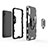 Custodia Silicone e Plastica Opaca Cover con Magnetico Anello Supporto per Samsung Galaxy A01 SM-A015