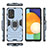 Custodia Silicone e Plastica Opaca Cover con Magnetico Anello Supporto per Samsung Galaxy A53 5G