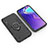 Custodia Silicone e Plastica Opaca Cover con Magnetico Anello Supporto per Samsung Galaxy M10