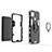 Custodia Silicone e Plastica Opaca Cover con Magnetico Anello Supporto per Xiaomi POCO C3