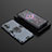 Custodia Silicone e Plastica Opaca Cover con Magnetico Anello Supporto per Xiaomi Poco F3 GT 5G Blu