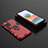 Custodia Silicone e Plastica Opaca Cover con Magnetico Anello Supporto per Xiaomi Redmi Note 10 Pro Max