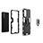 Custodia Silicone e Plastica Opaca Cover con Magnetico Anello Supporto per Xiaomi Redmi Note 11 Pro 5G