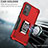 Custodia Silicone e Plastica Opaca Cover con Magnetico Anello Supporto QW1 per Samsung Galaxy S20 FE 4G