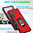 Custodia Silicone e Plastica Opaca Cover con Magnetico Anello Supporto QW1 per Samsung Galaxy S20 FE 4G