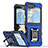 Custodia Silicone e Plastica Opaca Cover con Magnetico Anello Supporto QW1 per Samsung Galaxy Z Flip5 5G