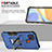Custodia Silicone e Plastica Opaca Cover con Magnetico Anello Supporto QW1 per Xiaomi POCO C31