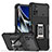 Custodia Silicone e Plastica Opaca Cover con Magnetico Anello Supporto QW1 per Xiaomi Poco X4 Pro 5G