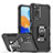 Custodia Silicone e Plastica Opaca Cover con Magnetico Anello Supporto QW1 per Xiaomi Redmi Note 11 Pro 5G