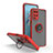 Custodia Silicone e Plastica Opaca Cover con Magnetico Anello Supporto QW2 per Oppo A54 4G Rosso