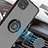 Custodia Silicone e Plastica Opaca Cover con Magnetico Anello Supporto QW2 per Samsung Galaxy F42 5G