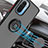 Custodia Silicone e Plastica Opaca Cover con Magnetico Anello Supporto QW2 per Xiaomi Mi 11X Pro 5G