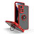 Custodia Silicone e Plastica Opaca Cover con Magnetico Anello Supporto QW2 per Xiaomi Poco X4 NFC Rosso