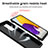 Custodia Silicone e Plastica Opaca Cover con Magnetico Anello Supporto QW3 per Samsung Galaxy A72 4G