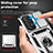 Custodia Silicone e Plastica Opaca Cover con Magnetico Anello Supporto QW3 per Samsung Galaxy A73 5G