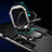 Custodia Silicone e Plastica Opaca Cover con Magnetico Anello Supporto R01 per Xiaomi Poco M4 5G