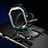 Custodia Silicone e Plastica Opaca Cover con Magnetico Anello Supporto R01 per Xiaomi Poco M4 Pro 5G