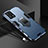 Custodia Silicone e Plastica Opaca Cover con Magnetico Anello Supporto R02 per Xiaomi Mi 13 Pro 5G