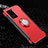 Custodia Silicone e Plastica Opaca Cover con Magnetico Anello Supporto R03 per Samsung Galaxy S20 Ultra Rosso