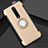 Custodia Silicone e Plastica Opaca Cover con Magnetico Anello Supporto R04 per Xiaomi Redmi K20 Pro Oro