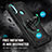 Custodia Silicone e Plastica Opaca Cover con Magnetico Anello Supporto S01 per Motorola Moto E30