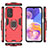 Custodia Silicone e Plastica Opaca Cover con Magnetico Anello Supporto S01 per Samsung Galaxy A23 4G