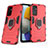 Custodia Silicone e Plastica Opaca Cover con Magnetico Anello Supporto S01 per Samsung Galaxy M23 5G