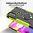 Custodia Silicone e Plastica Opaca Cover con Magnetico Anello Supporto S02 per Motorola Moto E20