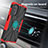Custodia Silicone e Plastica Opaca Cover con Magnetico Anello Supporto S02 per Motorola MOTO G52