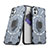 Custodia Silicone e Plastica Opaca Cover con Magnetico Anello Supporto S02 per Nothing Phone 1