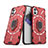 Custodia Silicone e Plastica Opaca Cover con Magnetico Anello Supporto S02 per Nothing Phone 1