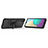 Custodia Silicone e Plastica Opaca Cover con Magnetico Anello Supporto S02 per Samsung Galaxy A02