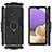 Custodia Silicone e Plastica Opaca Cover con Magnetico Anello Supporto S02 per Samsung Galaxy A32 5G