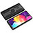 Custodia Silicone e Plastica Opaca Cover con Magnetico Anello Supporto S03 per Samsung Galaxy A20 Nero