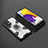 Custodia Silicone e Plastica Opaca Cover con Magnetico Anello Supporto S03 per Samsung Galaxy A72 5G