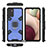 Custodia Silicone e Plastica Opaca Cover con Magnetico Anello Supporto S05 per Samsung Galaxy F02S SM-E025F